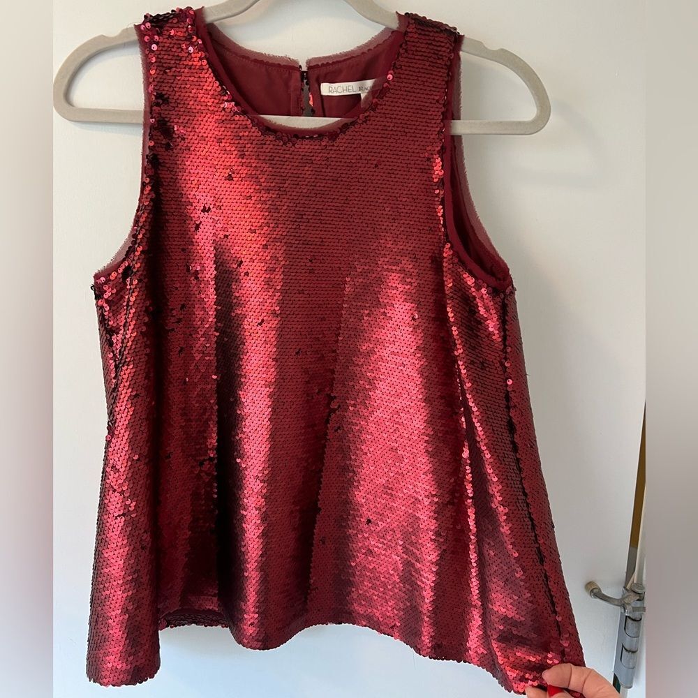 Rachel Rachel Roy Red Sequins Tank Top